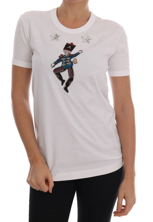 Dolce & Gabbana Sequined Fairy Tale Cotton T-Shirt - Sandy Store ByNet