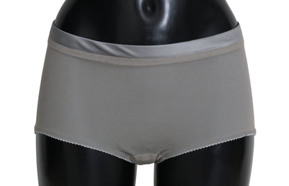 Dolce & Gabbana Shimmering Silver Stretch Cotton Underwear - Sandy Store ByNet