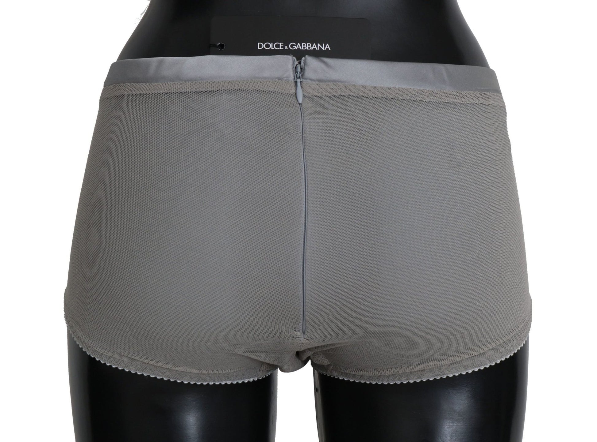 Dolce & Gabbana Shimmering Silver Stretch Cotton Underwear - Sandy Store ByNet