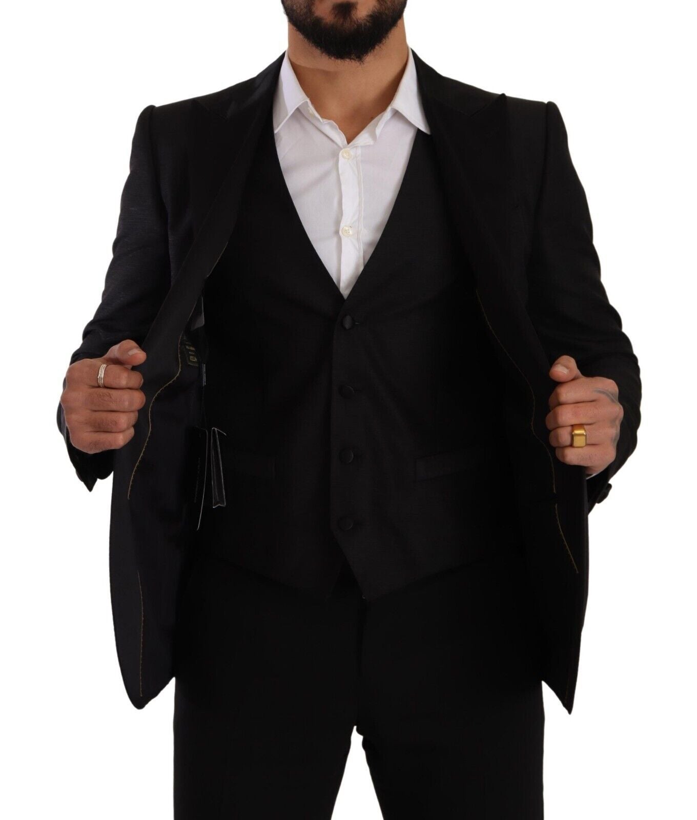 Dolce & Gabbana Sicilia Slim Fit Black Suit Ensemble - Sandy Store ByNet