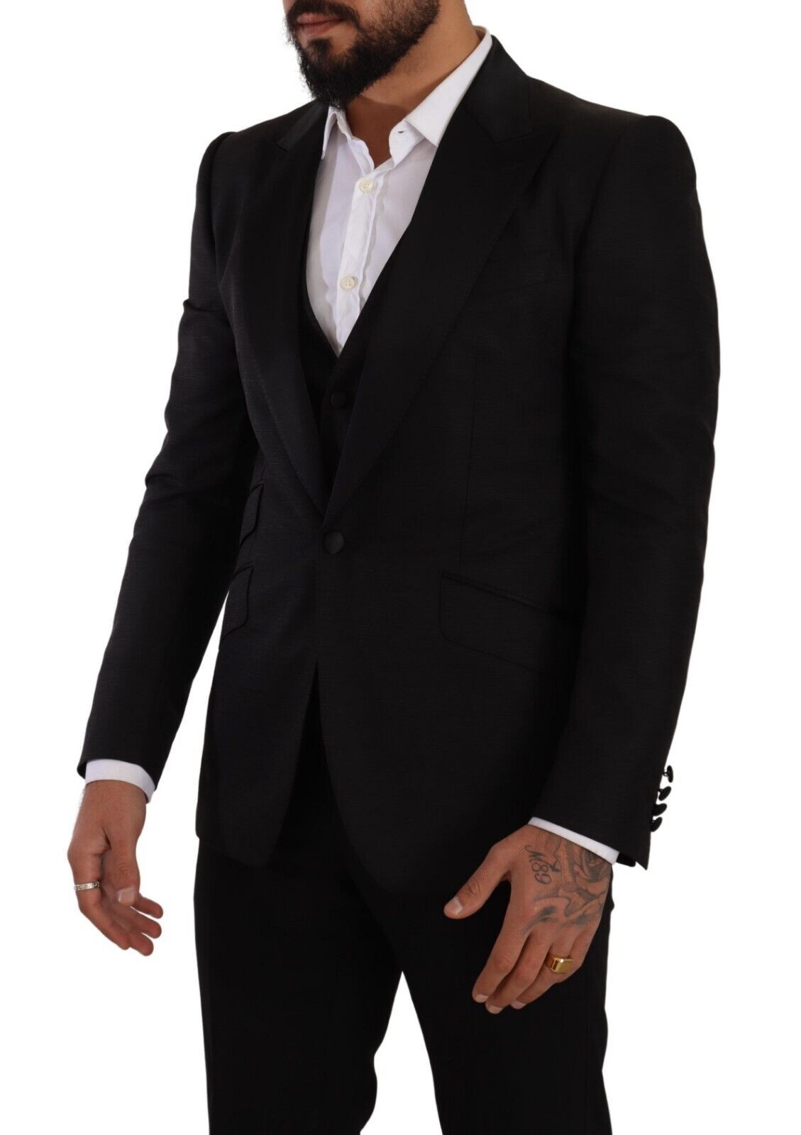 Dolce & Gabbana Sicilia Slim Fit Black Suit Ensemble - Sandy Store ByNet