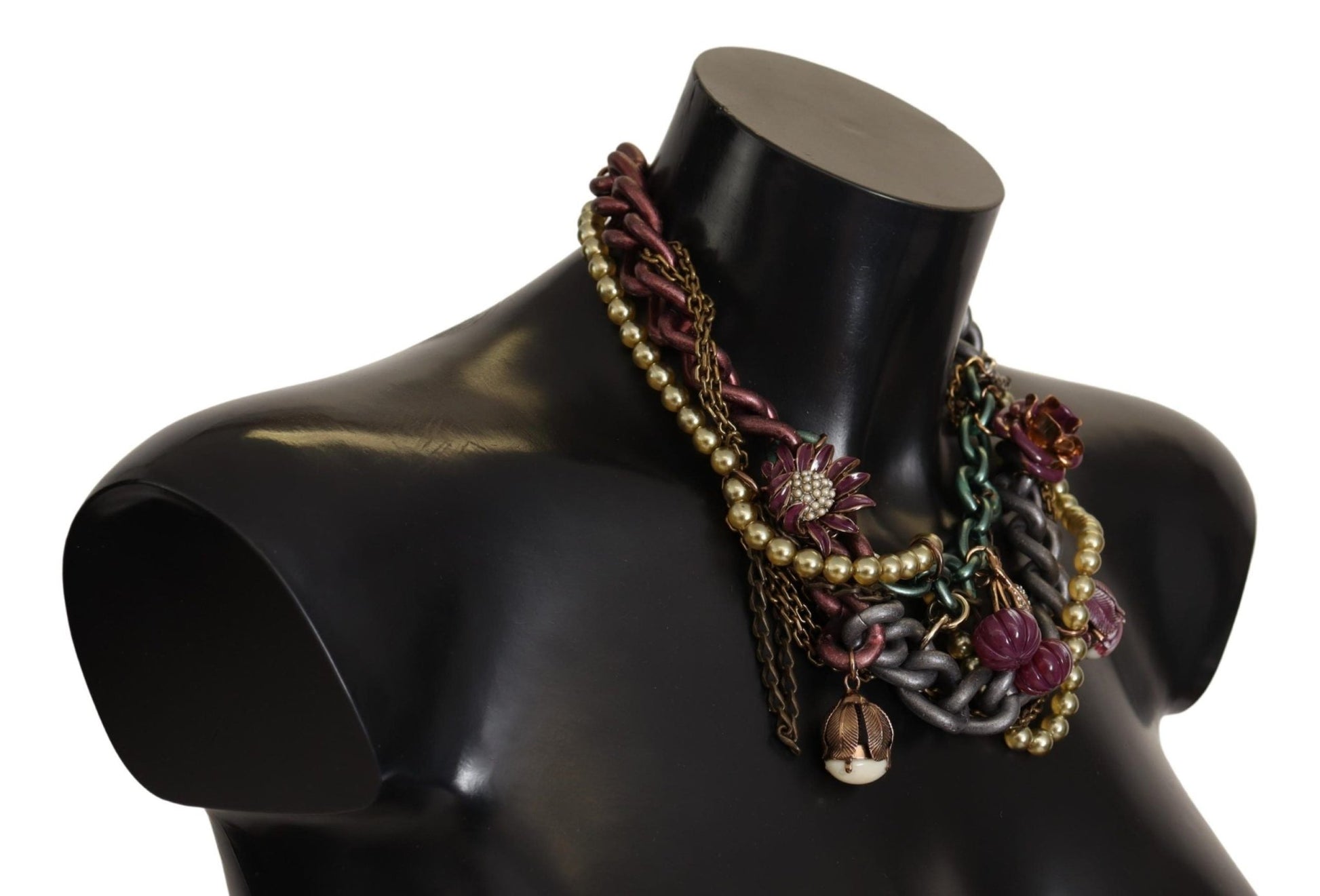 Dolce & Gabbana Sicilian Elegance Gold - Tone Statement Necklace - Sandy Store ByNet