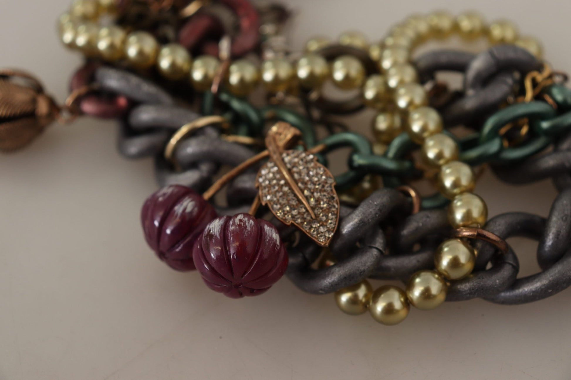 Dolce & Gabbana Sicilian Elegance Gold - Tone Statement Necklace - Sandy Store ByNet