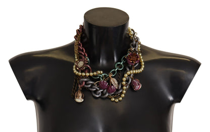 Dolce & Gabbana Sicilian Elegance Gold - Tone Statement Necklace - Sandy Store ByNet
