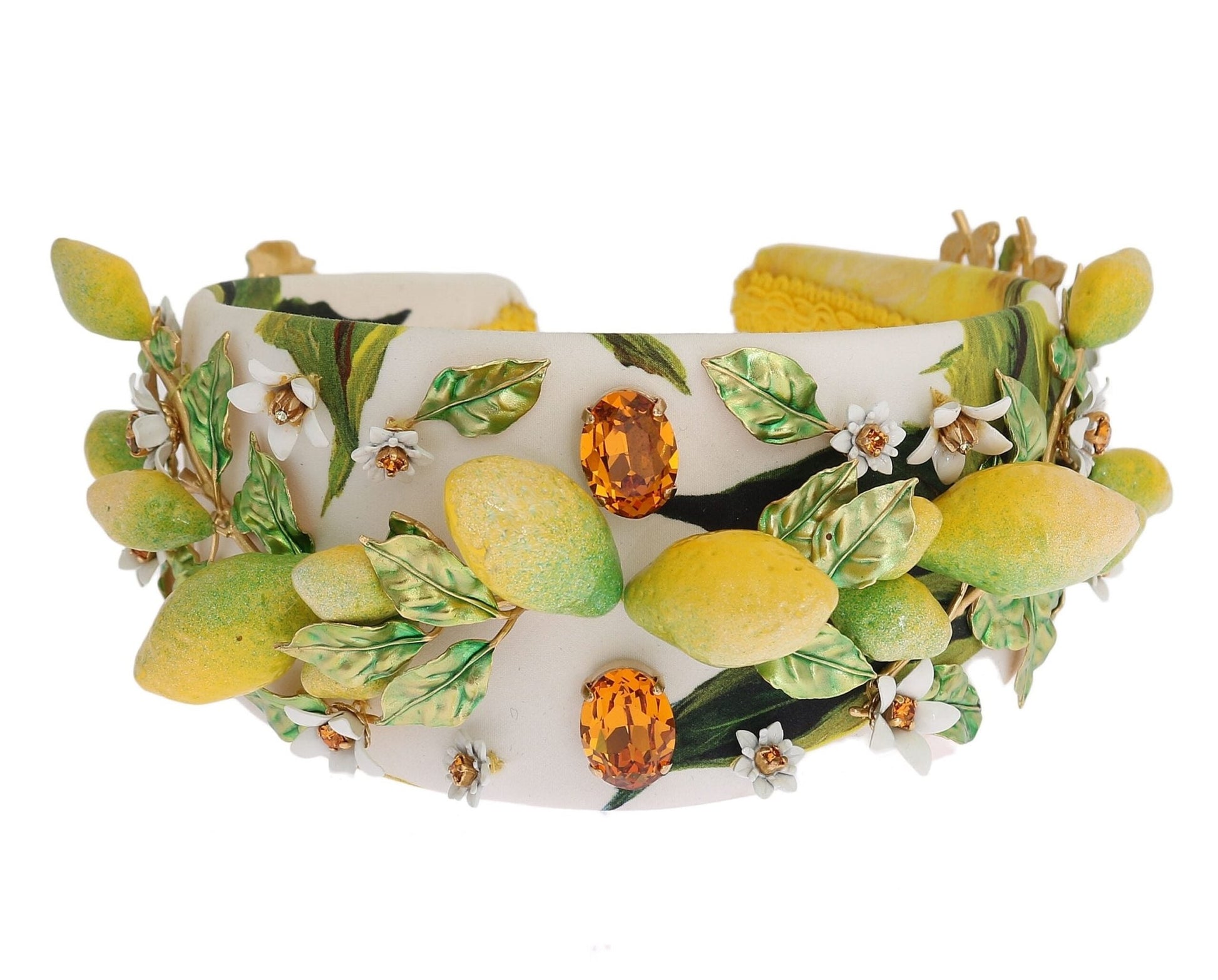 Dolce & Gabbana Sicilian Lemon Crystal Diadem Tiara - Sandy Store ByNet