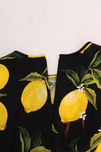 Dolce & Gabbana Sicilian Lemon Print Silk Blouse - Sandy Store ByNet