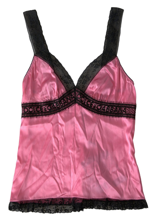 Dolce & Gabbana Silken Charm Pink Camisole - Sandy Store ByNet