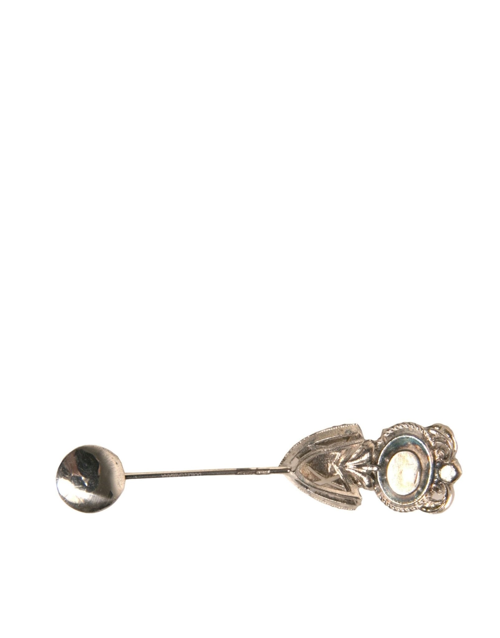 Dolce & Gabbana Silver 925 Sterling Silver Crystals Pin Collar Brooch - Sandy Store ByNet