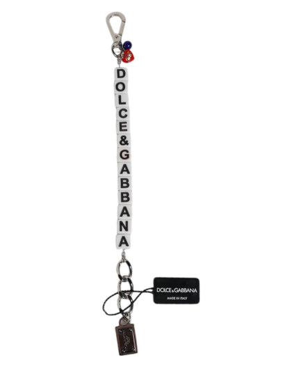 Dolce & Gabbana Silver Brass Chain Dice Logo Embellished Charm Bracelet - Sandy Store ByNet