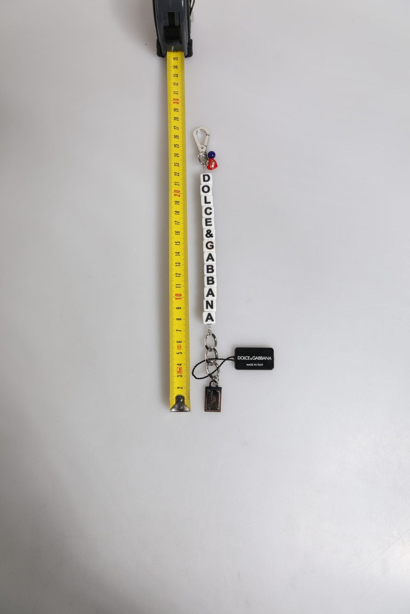Dolce & Gabbana Silver Brass Chain Dice Logo Embellished Charm Bracelet - Sandy Store ByNet