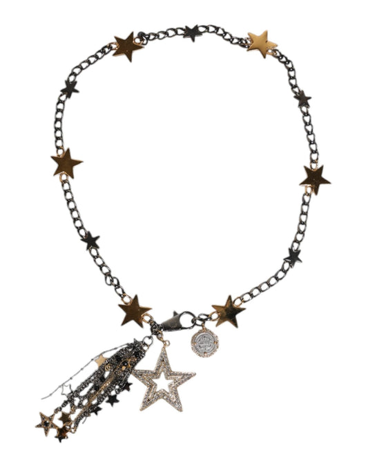 Dolce & Gabbana Silver Gold Brass Embellished Waist Chain Belt - Sandy Store ByNet