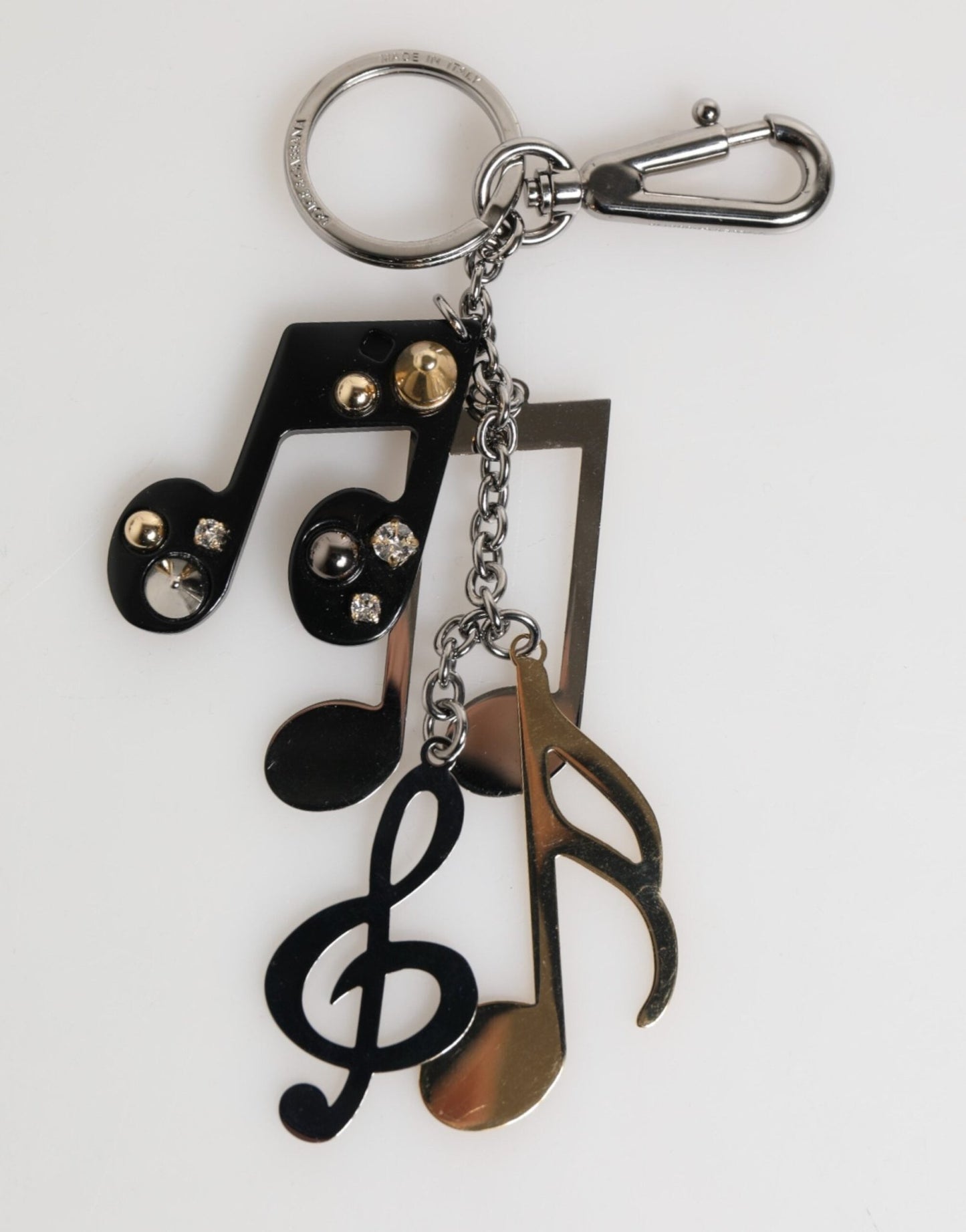 Dolce & Gabbana Silver Musical Note Key Holder Keychain Bag Charm Keyring – par Dolce & Gabbana | Disponible sur Sandy Store ByNet