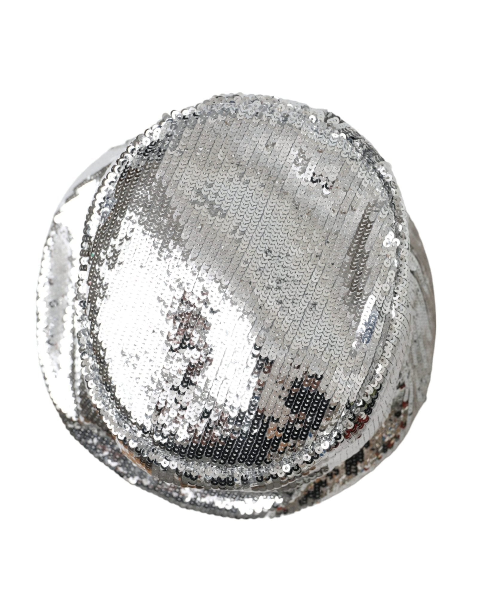 Dolce & Gabbana Silver Sequined Nylon Bucket Hat Men - Sandy Store ByNet