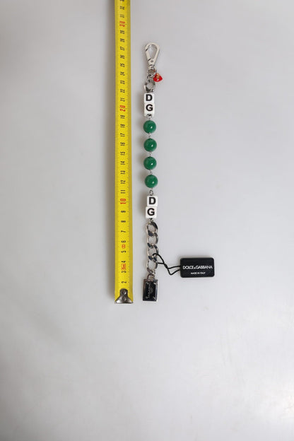 Dolce & Gabbana Silver Tone Brass Bead Dice Logo Embellish Charm Bracelet - Sandy Store ByNet