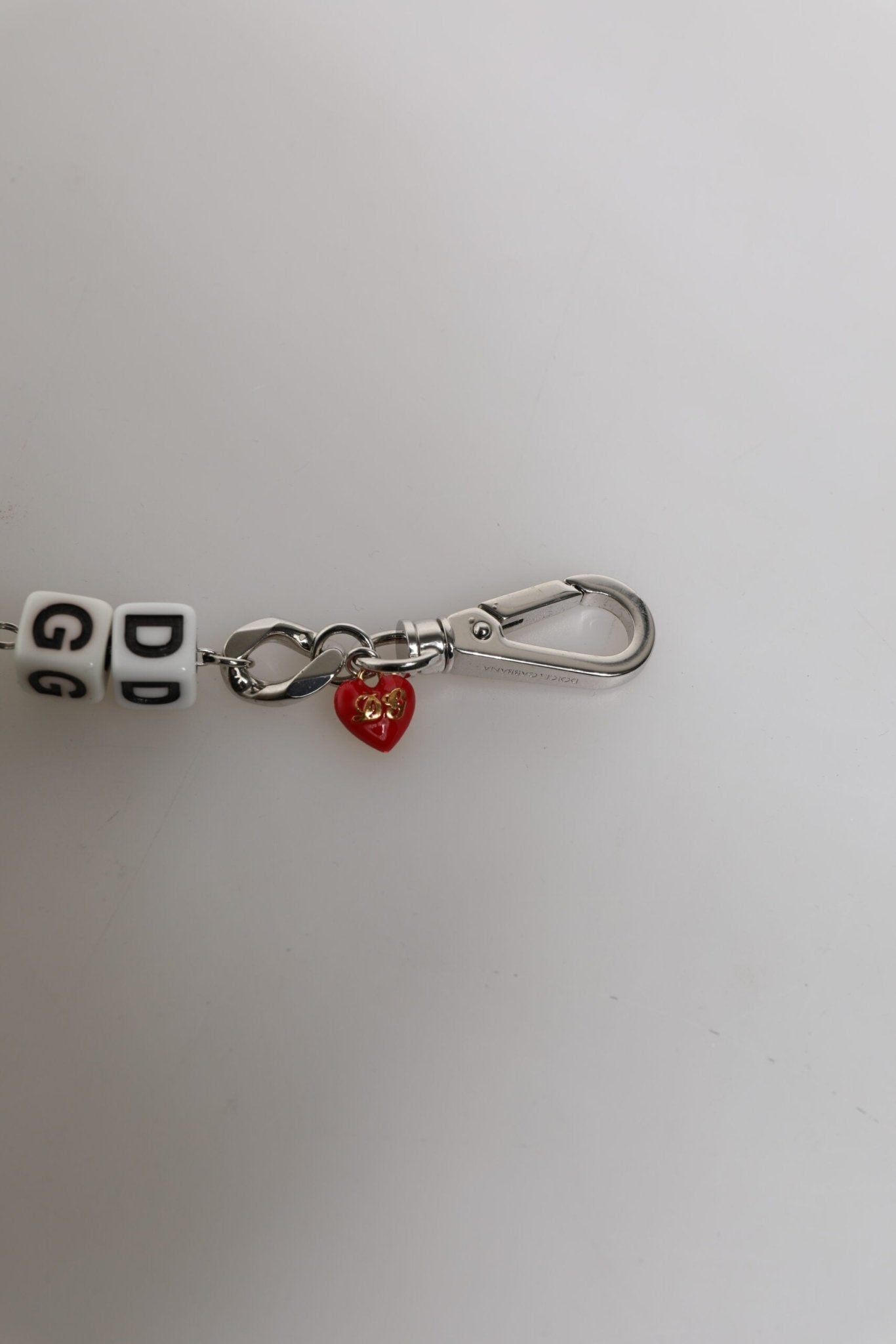 Dolce & Gabbana Silver Tone Brass Bead Dice Logo Embellish Charm Bracelet - Sandy Store ByNet