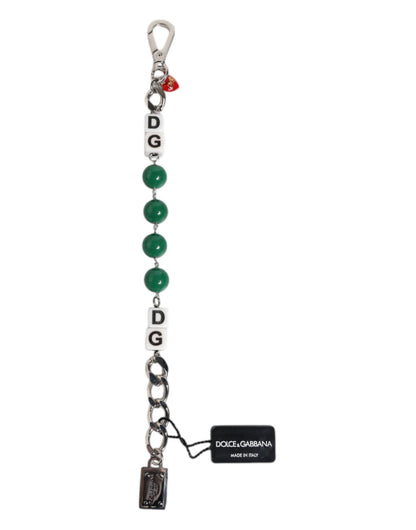 Dolce & Gabbana Silver Tone Brass Bead Dice Logo Embellish Charm Bracelet - Sandy Store ByNet