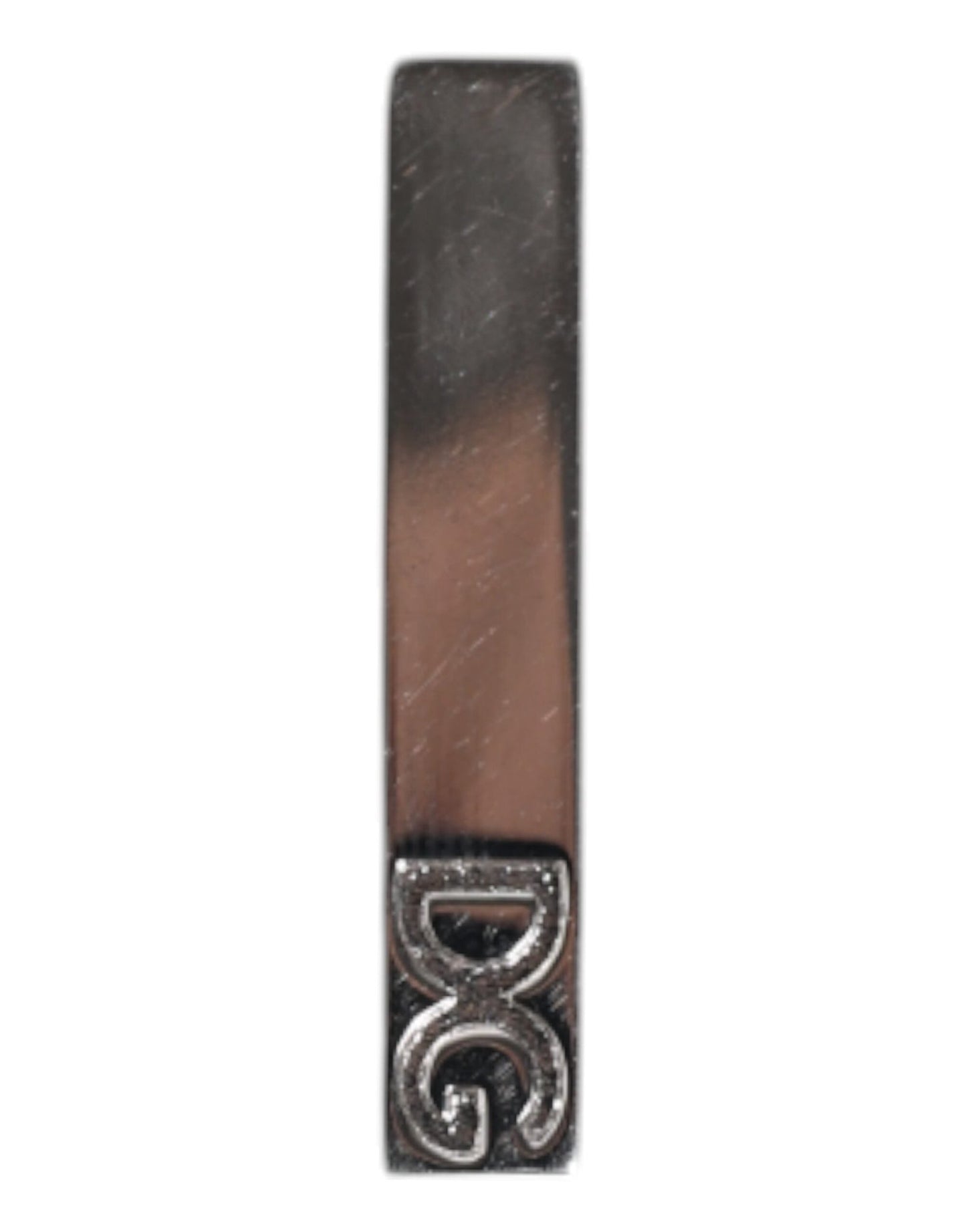 Dolce & Gabbana Silver Tone Brass Logo Branded Tie Clip Bar – par Dolce & Gabbana | Disponible sur Sandy Store ByNet