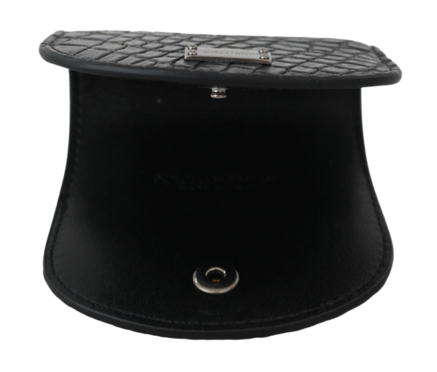 Dolce & Gabbana Sleek Black Leather Coin Case Wallet - Sandy Store ByNet