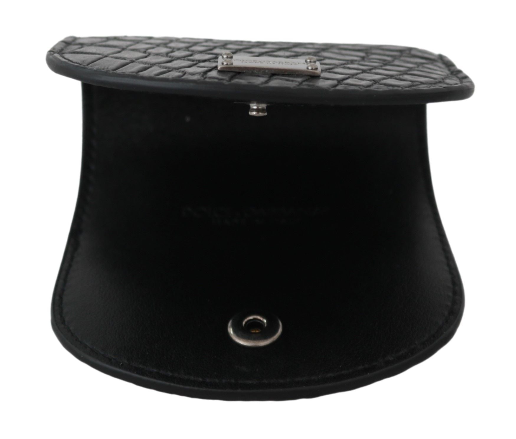 Dolce & Gabbana Sleek Black Leather Coin Case Wallet - Sandy Store ByNet