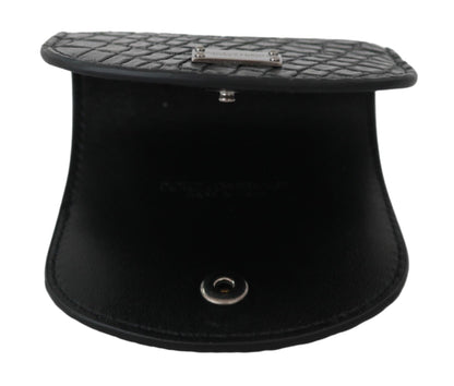 Dolce & Gabbana Sleek Black Leather Coin Case Wallet - Sandy Store ByNet