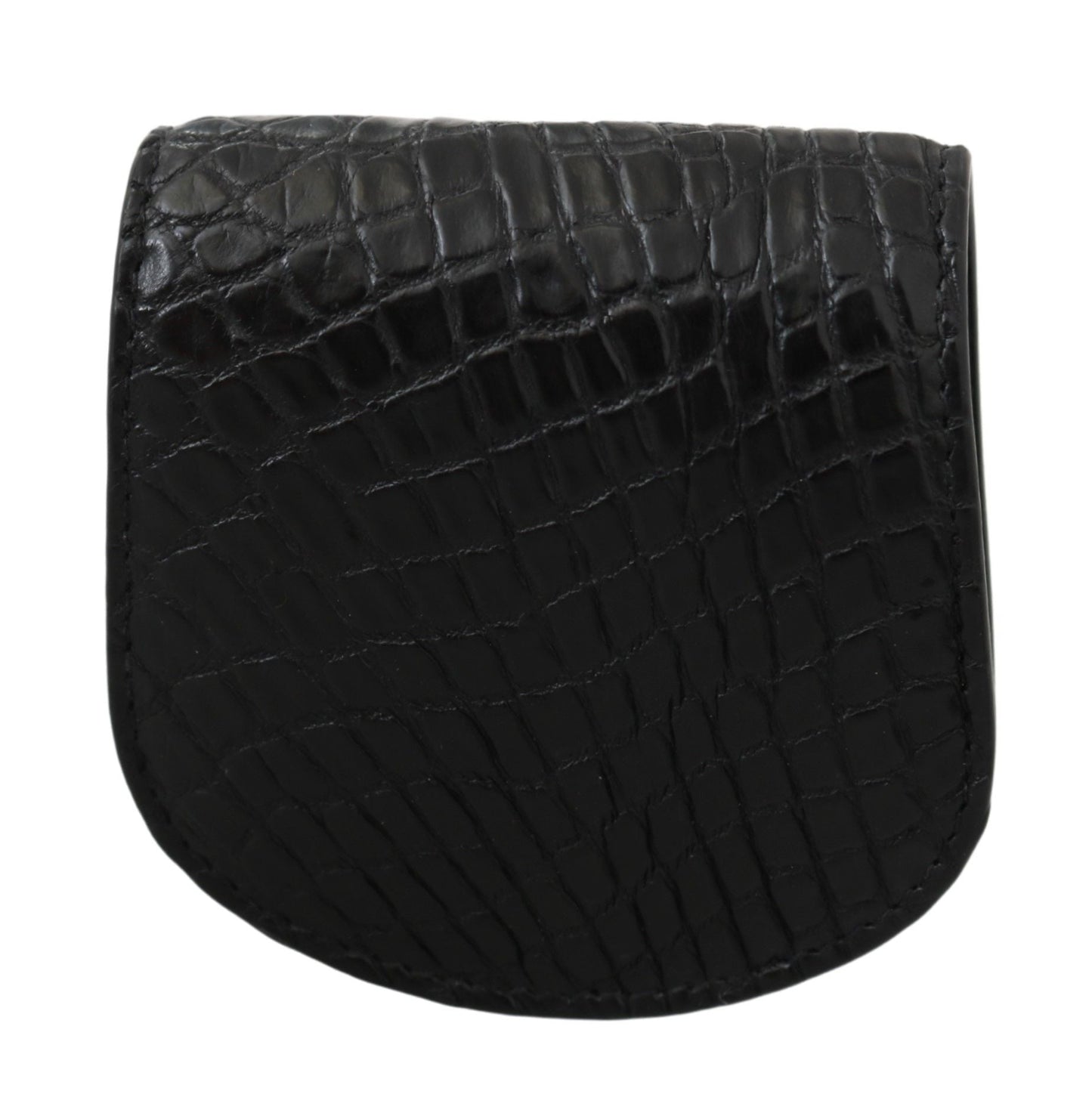 Dolce & Gabbana Sleek Black Leather Coin Case Wallet - Sandy Store ByNet