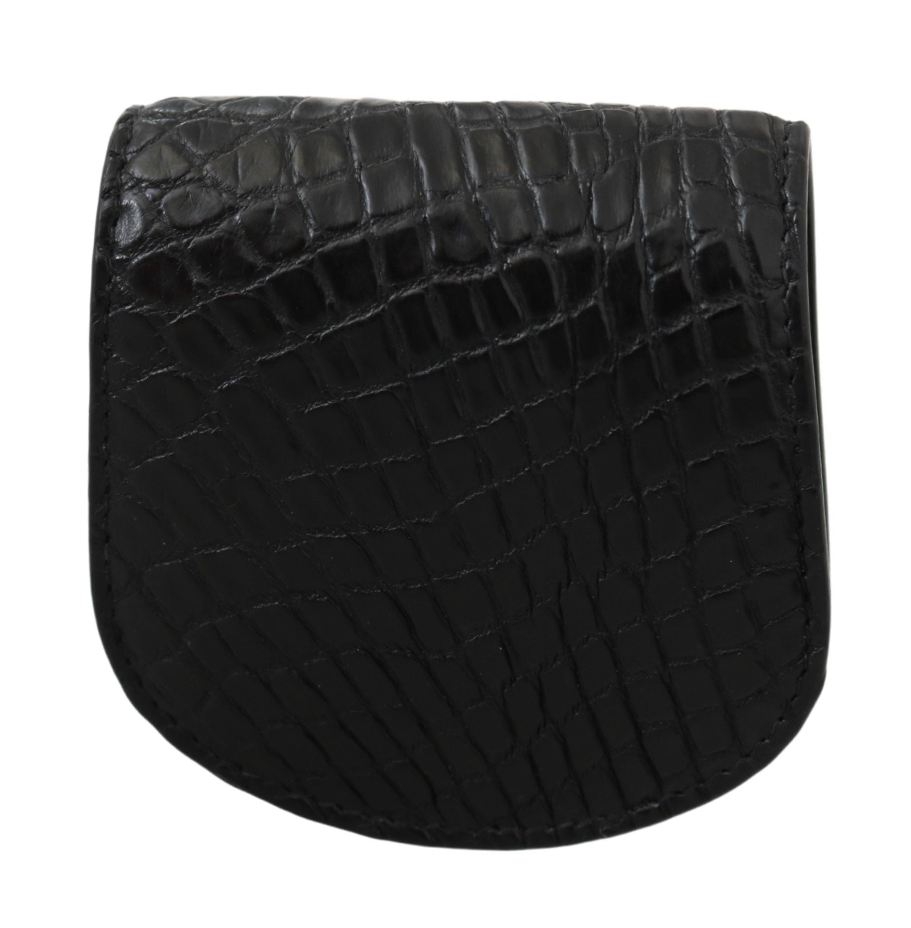 Dolce & Gabbana Sleek Black Leather Coin Case Wallet - Sandy Store ByNet