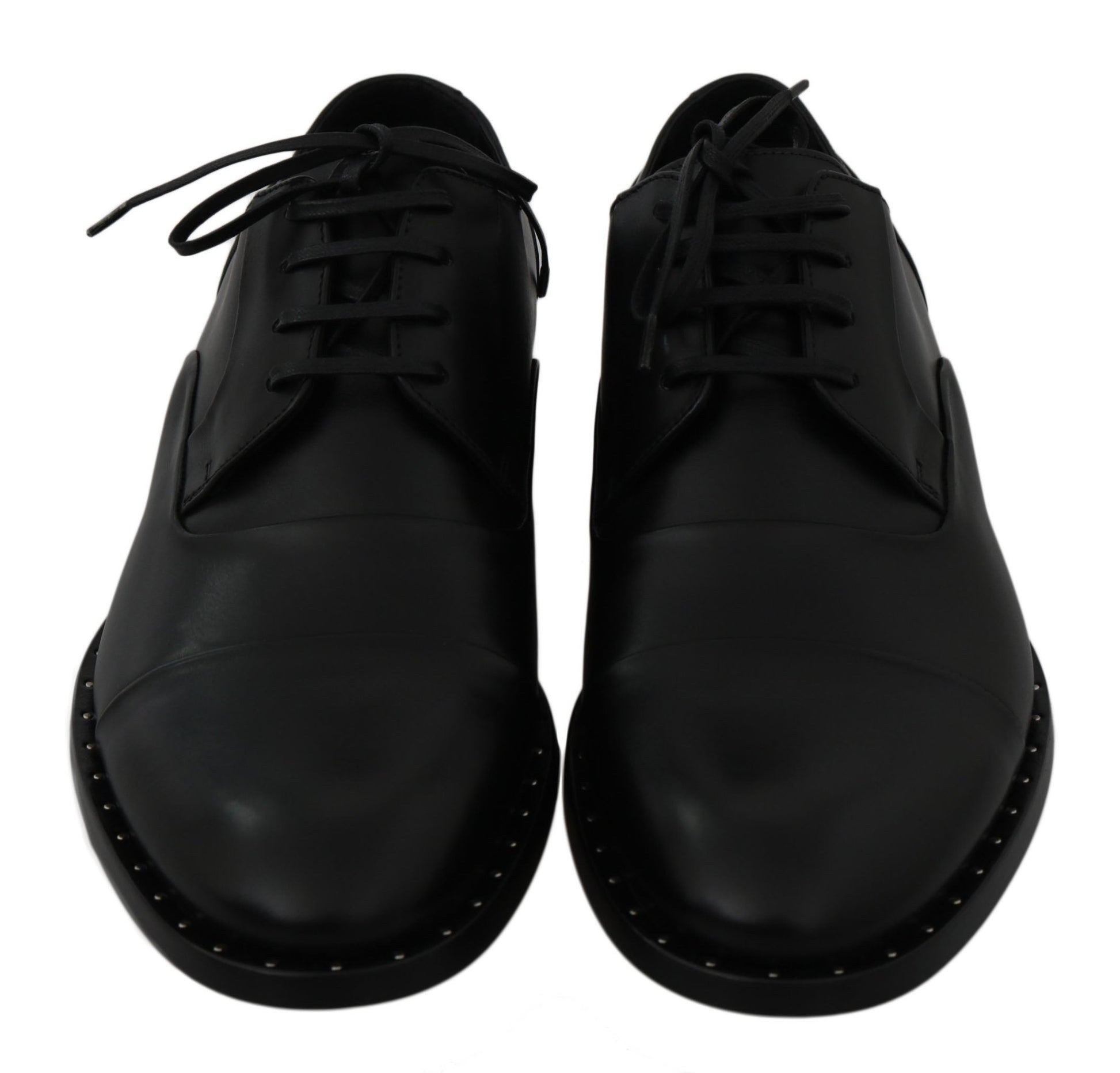 Dolce & Gabbana Sleek Black Leather Formal Dress Shoes - Sandy Store ByNet