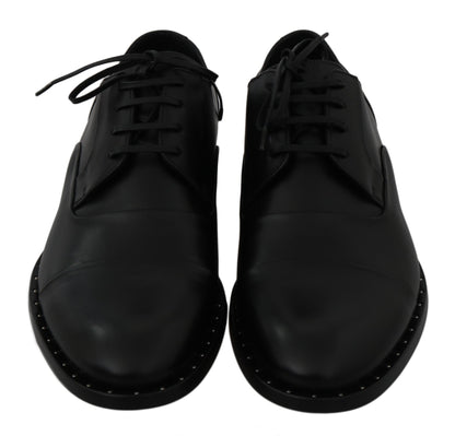 Dolce & Gabbana Sleek Black Leather Formal Dress Shoes - Sandy Store ByNet