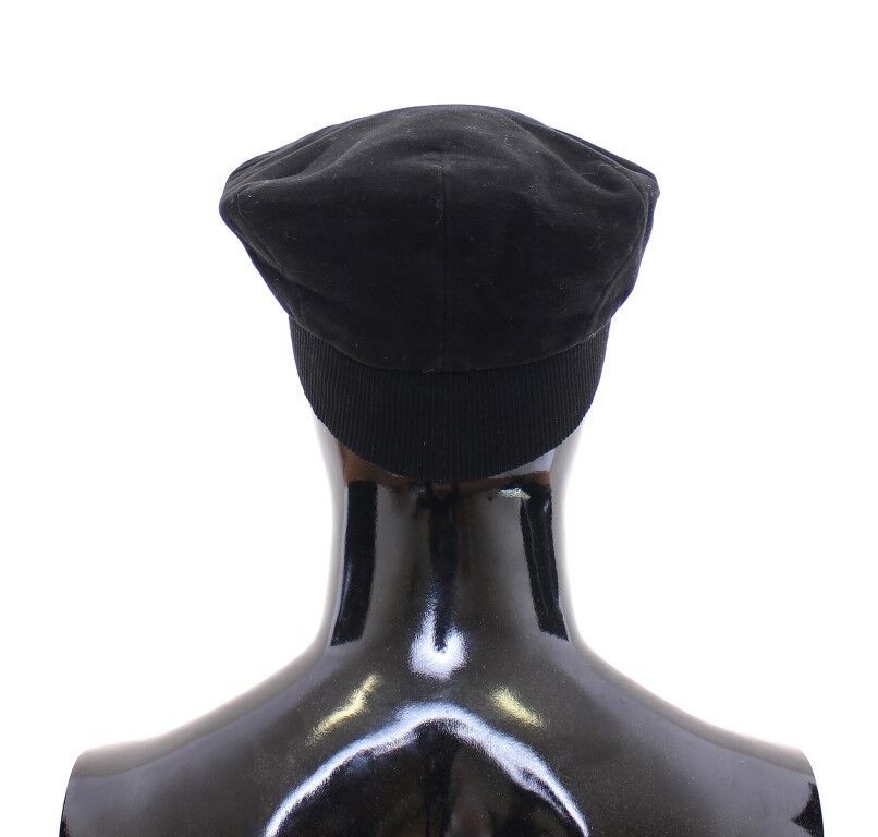 Dolce & Gabbana Sleek Black Newsboy Cap - Sandy Store ByNet