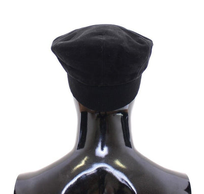 Dolce & Gabbana Sleek Black Newsboy Cap - Sandy Store ByNet