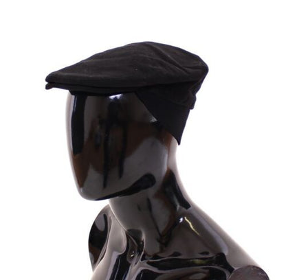 Dolce & Gabbana Sleek Black Newsboy Cap - Sandy Store ByNet