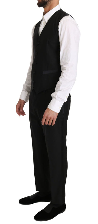 Dolce & Gabbana Sleek Black Slim Fit Formal Vest - Sandy Store ByNet