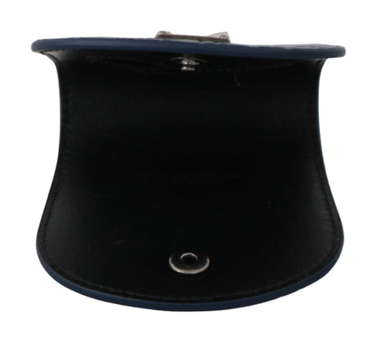 Dolce & Gabbana Sleek Blue Caimano Condom Case Wallet - Sandy Store ByNet