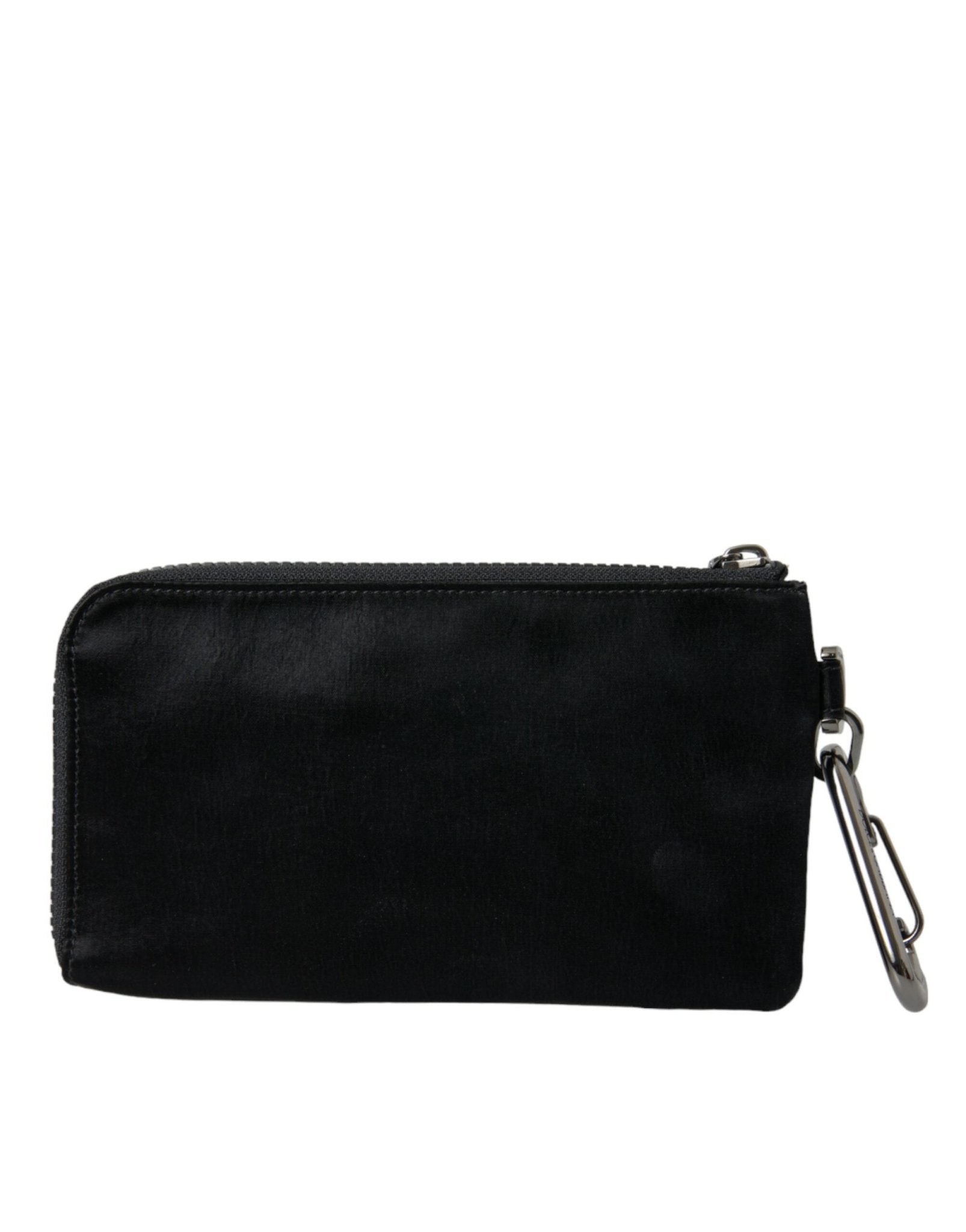 Dolce & Gabbana Sleek Designer Nylon - Leather Pouch in Black - Sandy Store ByNet