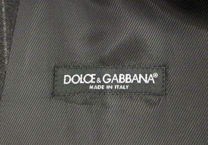 Dolce & Gabbana Sleek Gray Striped Wool Dress Vest - Sandy Store ByNet