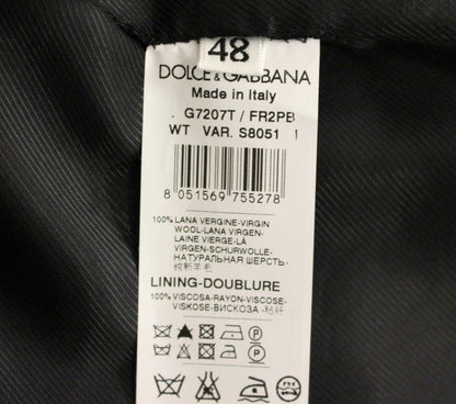 Dolce & Gabbana Sleek Gray Striped Wool Dress Vest - Sandy Store ByNet