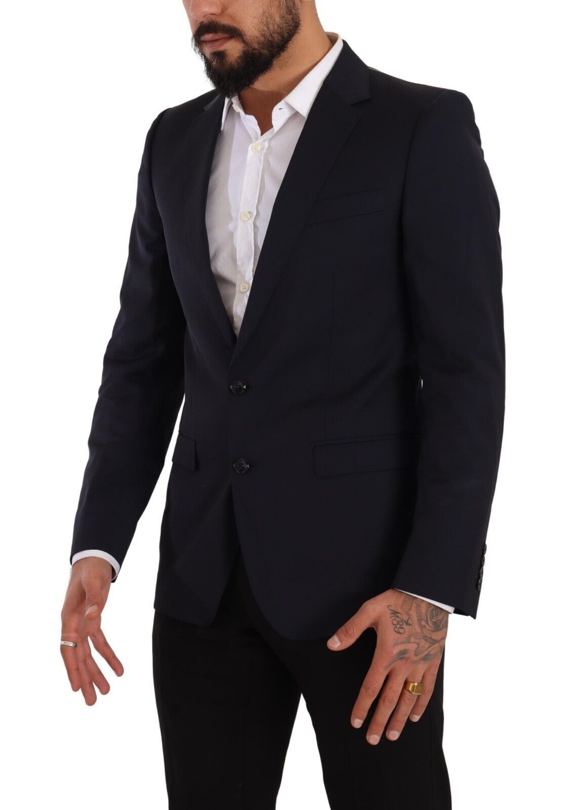 Dolce & Gabbana Sleek Navy Martini Slim Fit Wool Blazer - Sandy Store ByNet