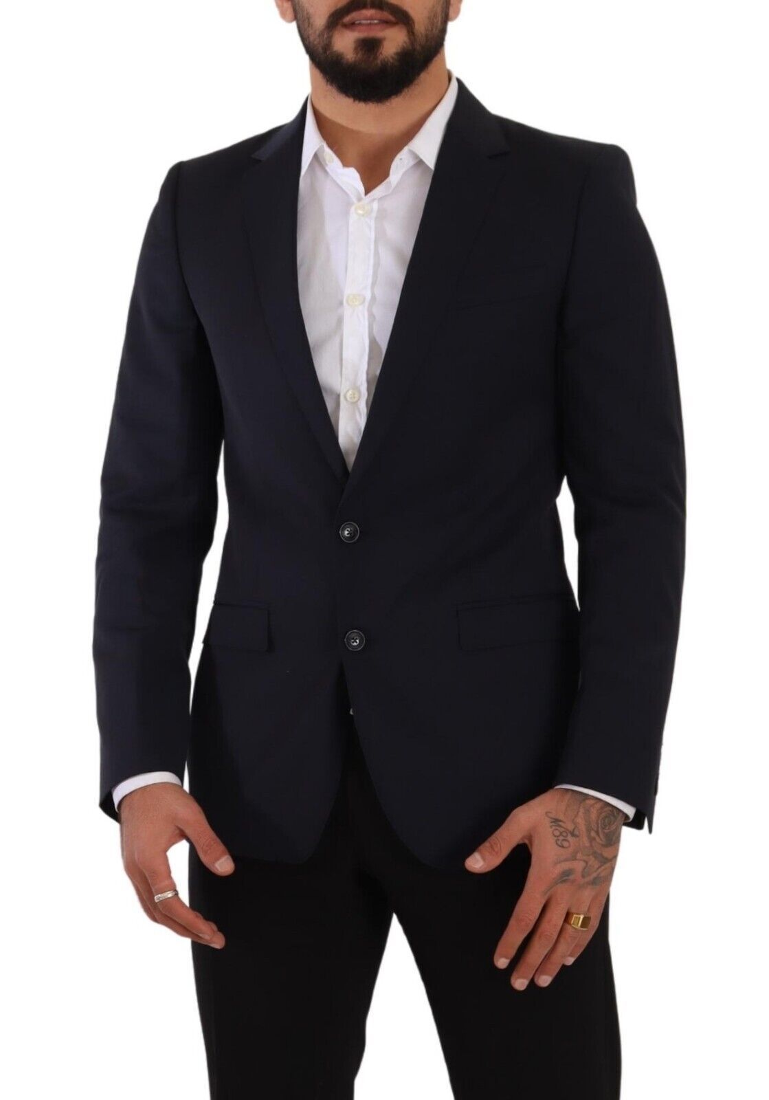 Dolce & Gabbana Sleek Navy Martini Slim Fit Wool Blazer - Sandy Store ByNet
