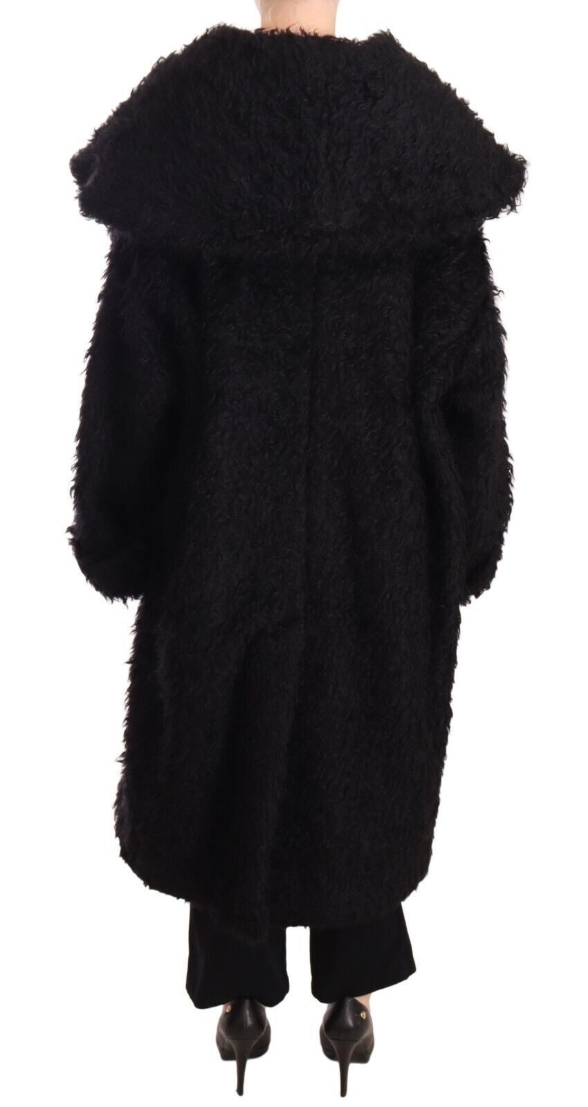 Dolce & Gabbana Sleek Runway Fur Cape Trench Jacket - Sandy Store ByNet