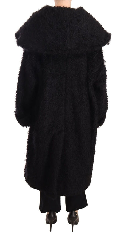 Dolce & Gabbana Sleek Runway Fur Cape Trench Jacket - Sandy Store ByNet