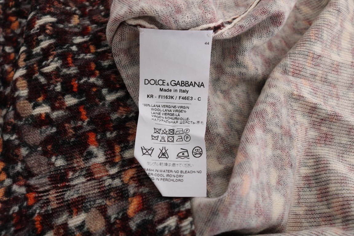 Dolce & Gabbana Sleeveless Multicolor Knit Wool Top - Sandy Store ByNet