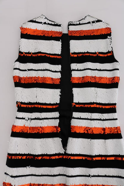 Dolce & Gabbana Sleeveless Striped Sheath Dress - Sandy Store ByNet