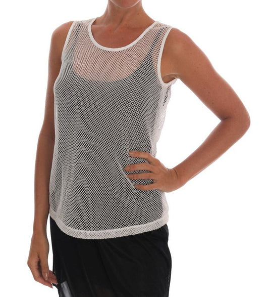 Dolce & Gabbana Sleeveless Transparent Net Tank Top - Sandy Store ByNet