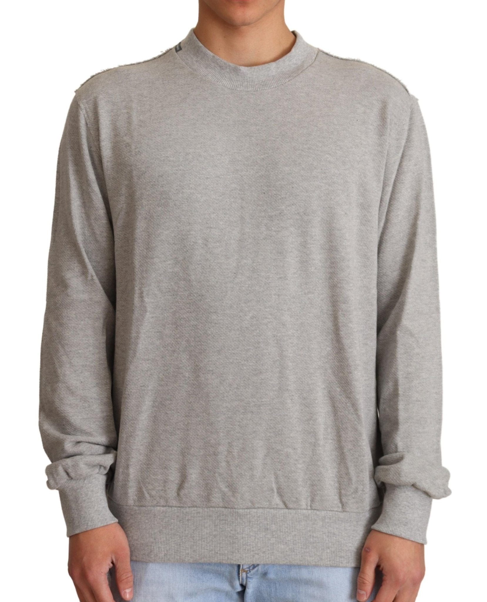 Dolce & Gabbana Sophisticated Gray Crewneck Sweater - Sandy Store ByNet