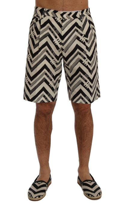 Dolce & Gabbana Striped Casual Knee - High Shorts - Sandy Store ByNet