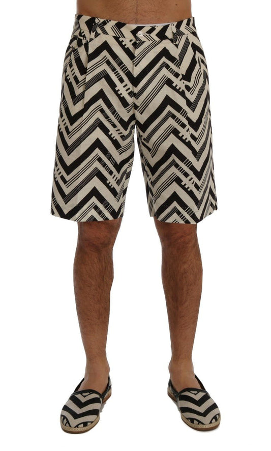 Dolce & Gabbana Striped Casual Knee - High Shorts - Sandy Store ByNet