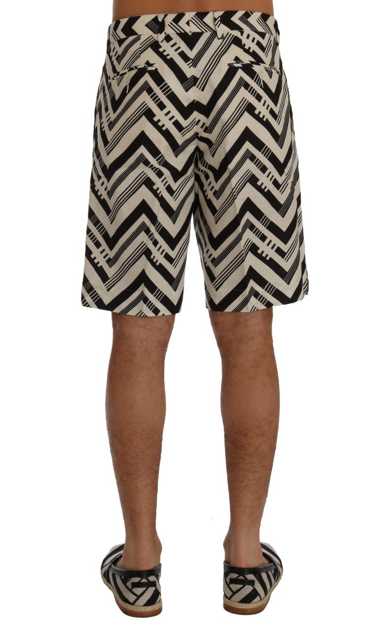 Dolce & Gabbana Striped Casual Knee - High Shorts - Sandy Store ByNet