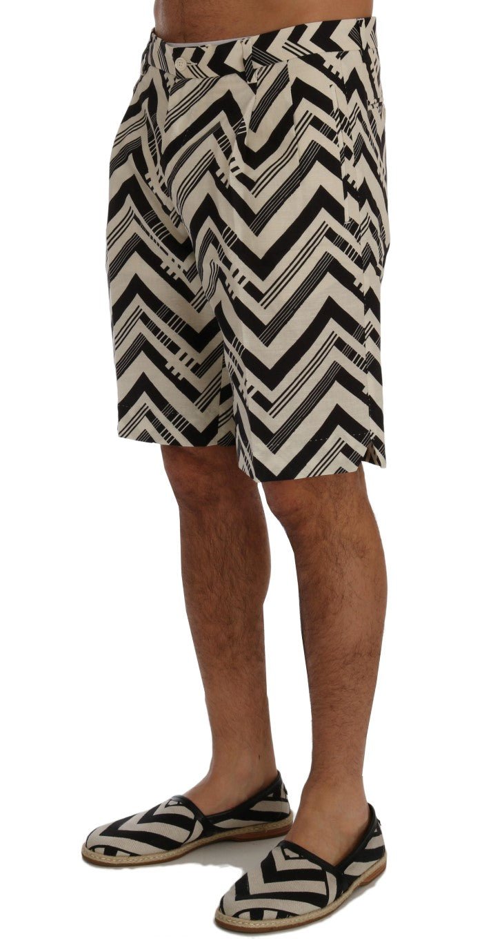 Dolce & Gabbana Striped Casual Knee - High Shorts - Sandy Store ByNet