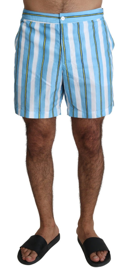 Dolce & Gabbana Striped Elegance Swim Shorts - Sandy Store ByNet
