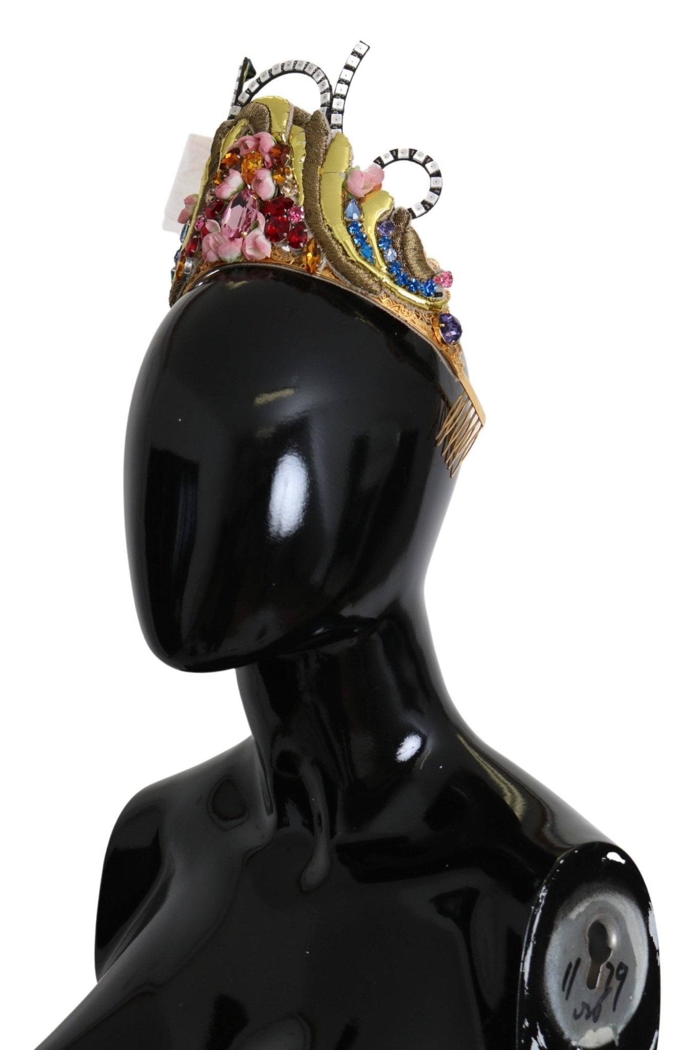 Dolce & Gabbana Stunning Crystal Diadem Tiara - Gold Multicolor - Sandy Store ByNet